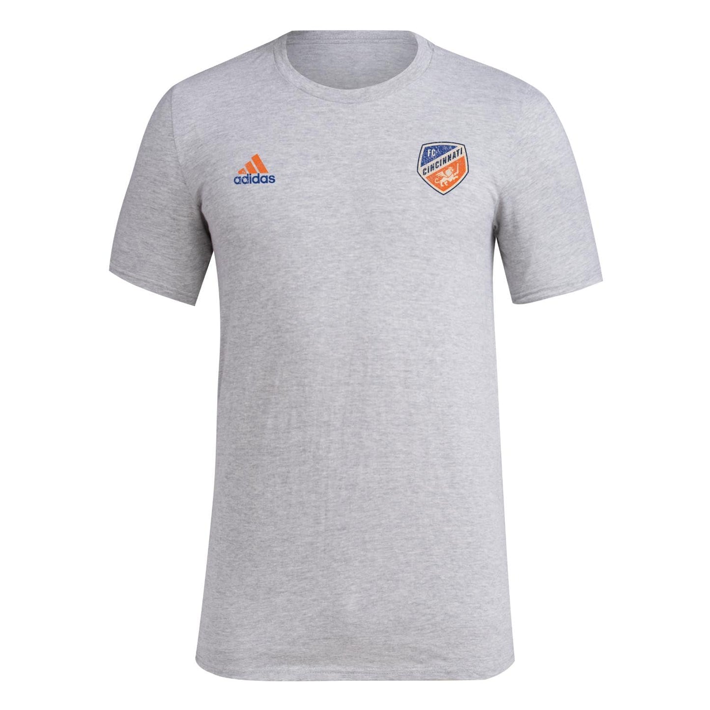 adidas Mens Size Short Sleeve Pre-Game T-Shirt Medium Grey Heather/Fc Cincinnati XX-Large Tall - Renee Lane Company