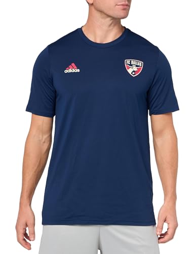 adidas Mens Size Short Sleeve Pre-Game T-Shirt Team Navy Blue/Fc Dallas XX-Large Tall - Renee Lane Company