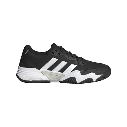 adidas Mens Solematch Control 2 Tennis Sneaker Black/White/Silver Metallic 6.5 - Renee Lane Company