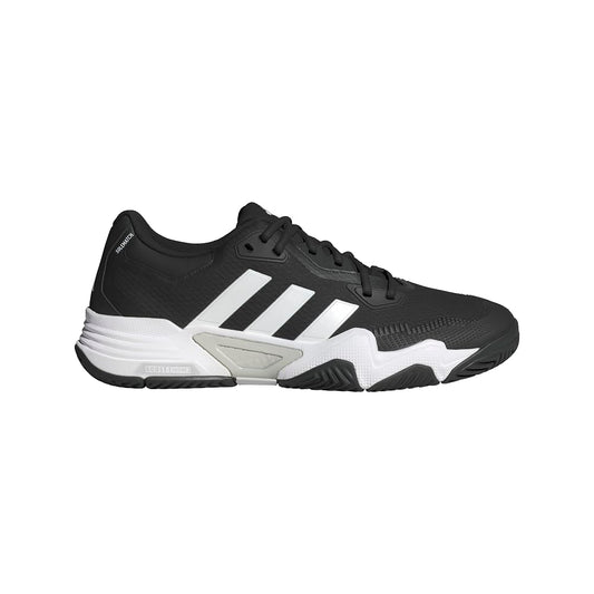 adidas Mens Solematch Control 2 Tennis Sneaker Black/White/Silver Metallic 6.5 - Renee Lane Company