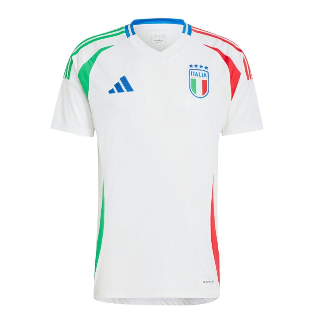 adidas Mens Standard Italy 2024 Away Jersey White - Renee Lane Company
