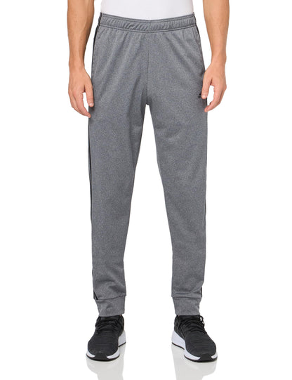 adidas Mens Tall Size 3-Stripes Tricot Full-Zip Pants Dark Grey Heather - Renee Lane Company