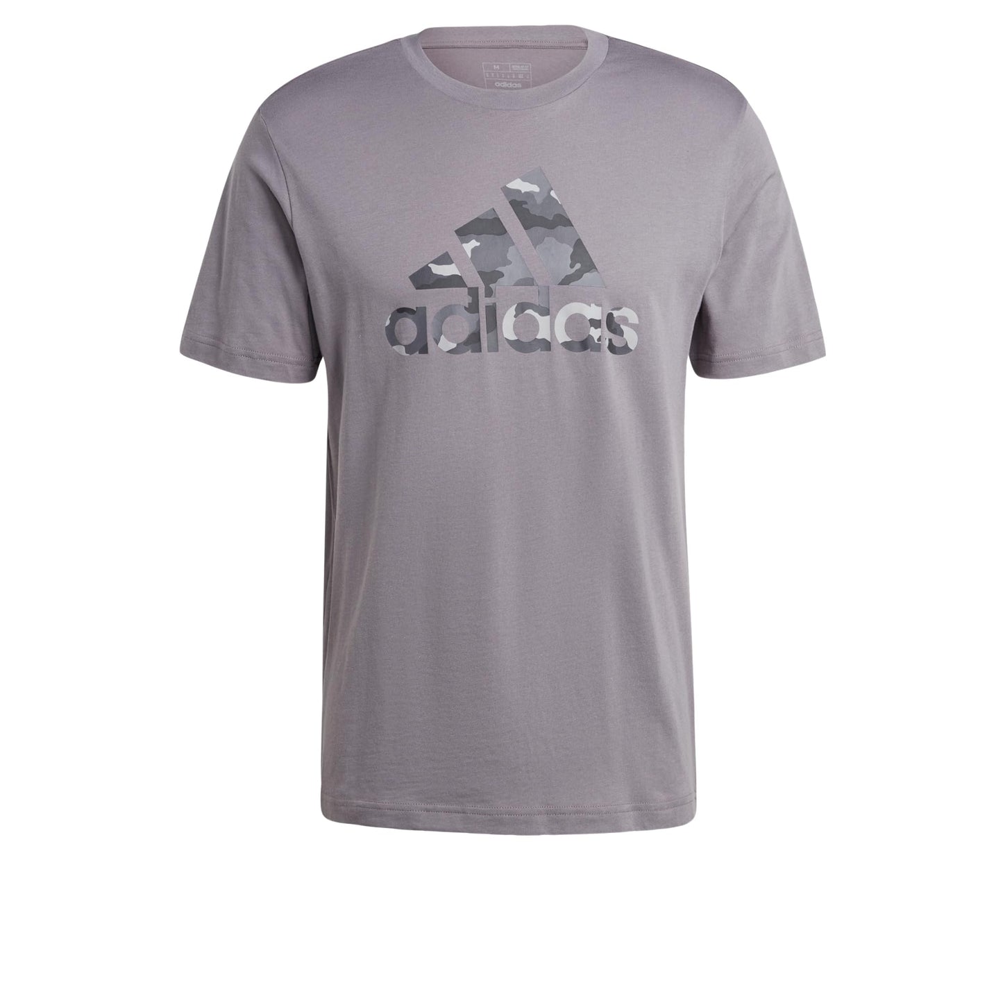 adidas Mens Tall Size Camouflage Badge of Sport Graphic T-Shirt Grey - Renee Lane Company