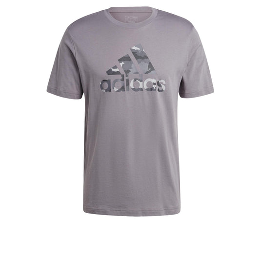 adidas Mens Tall Size Camouflage Badge of Sport Graphic T-Shirt Grey - Renee Lane Company
