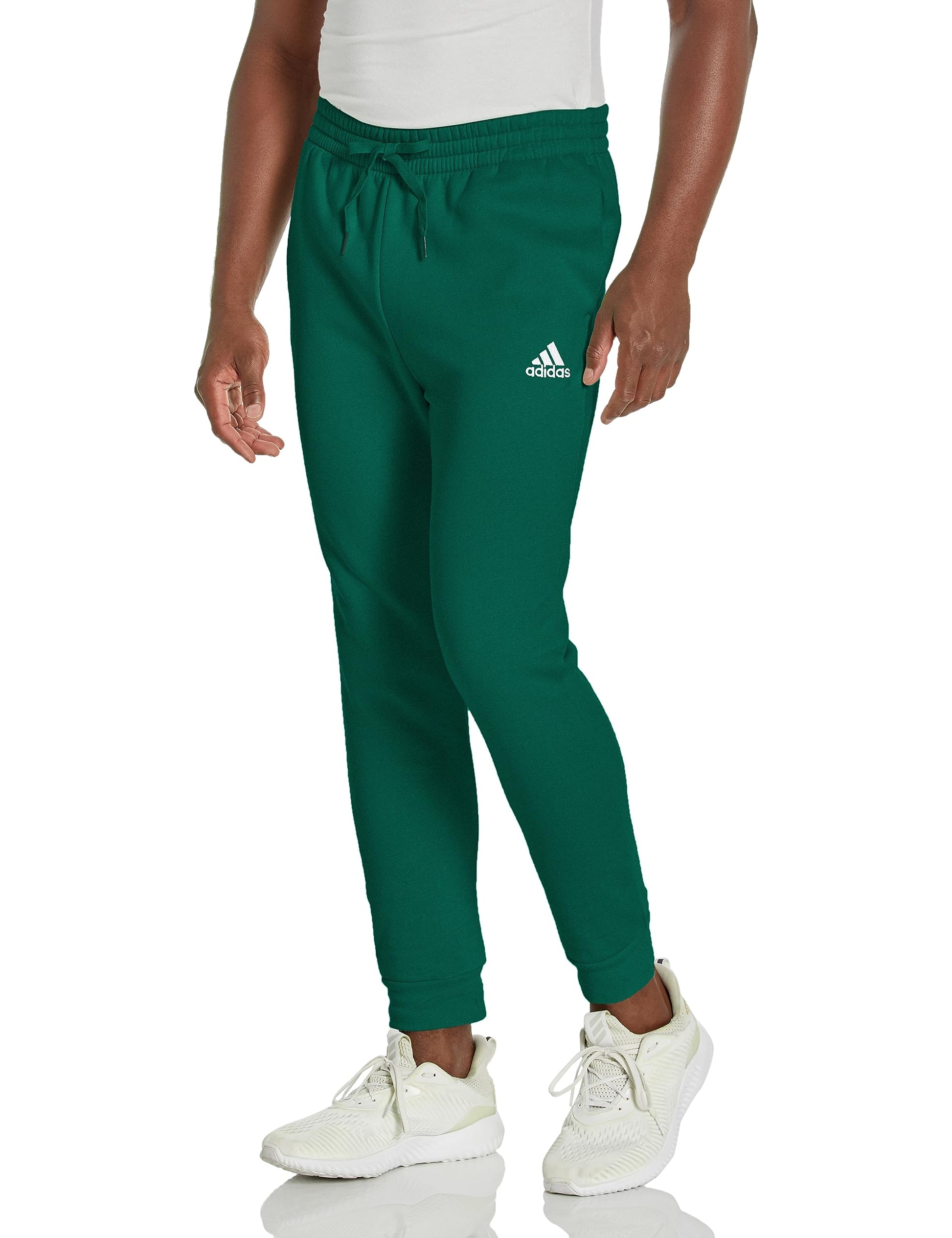 adidas Mens Tall Size Essentials Fleece Regular Tapered Pants Collegiate Green - Renee Lane Company
