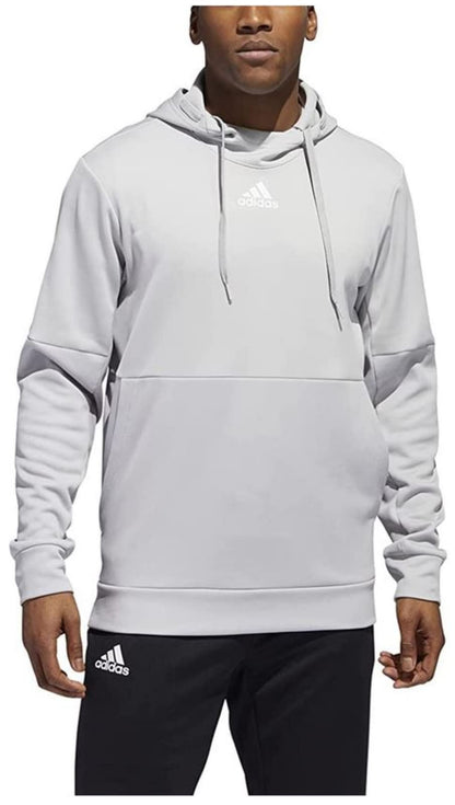 adidas Mens Team Issue Training Pullover Hoodie Grey XL - Renee Lane Company