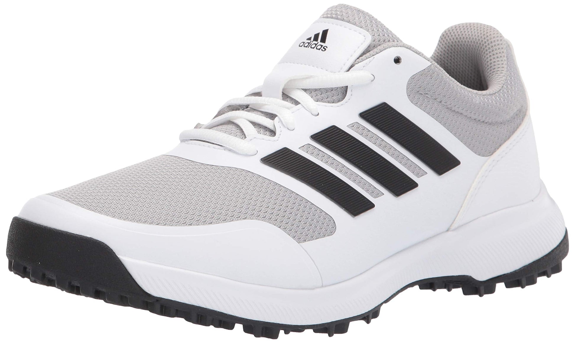 adidas Mens Tech Response Spikeless Golf Shoes Footwear White/Core Black/Grey Two 10 Wide - Renee Lane Company