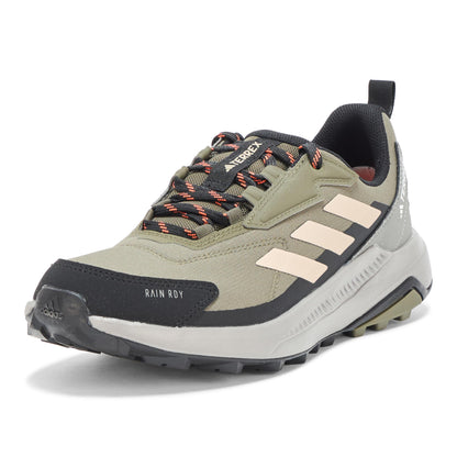 adidas Mens Terrex Anylander Rain.RDY Hiking Sneaker Olive Strata/Wonder Beige/Black 6.5 - Renee Lane Company