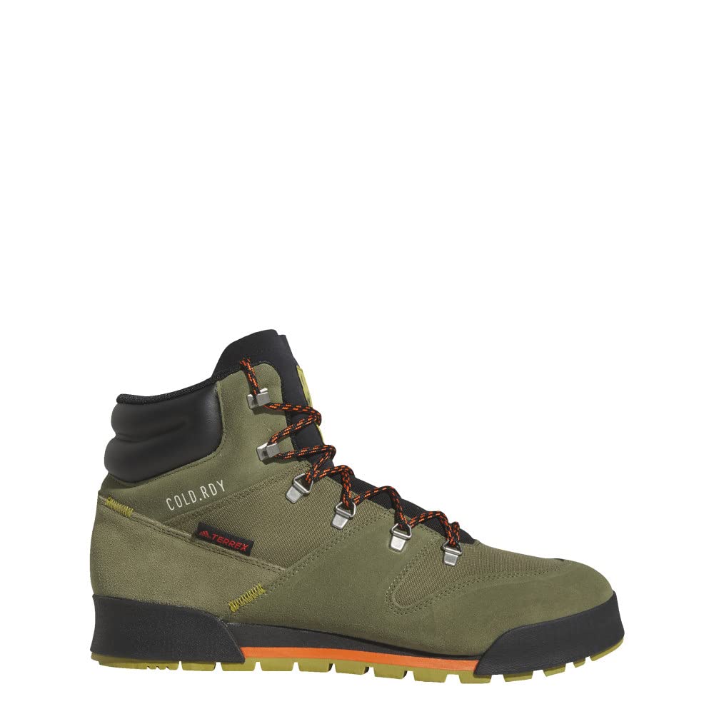 adidas Mens Terrex Snowpitch Cold.rdy Shoes Walking Focus Olive/Black/Pulse Olive 8 - Renee Lane Company