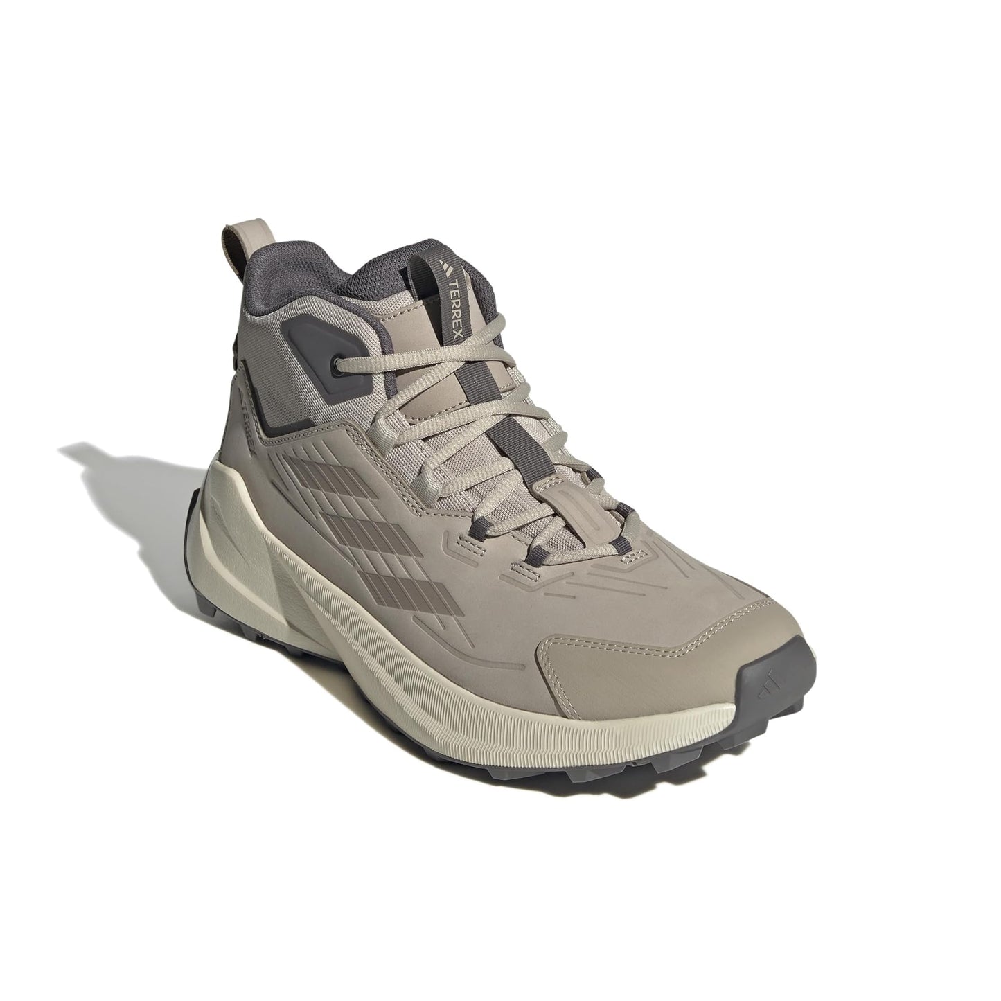 adidas Mens Terrex Trailmaker 2 Leather Hiking Sneaker Wonder Beige/Wonder Beige/Charcoal 9 - Renee Lane Company