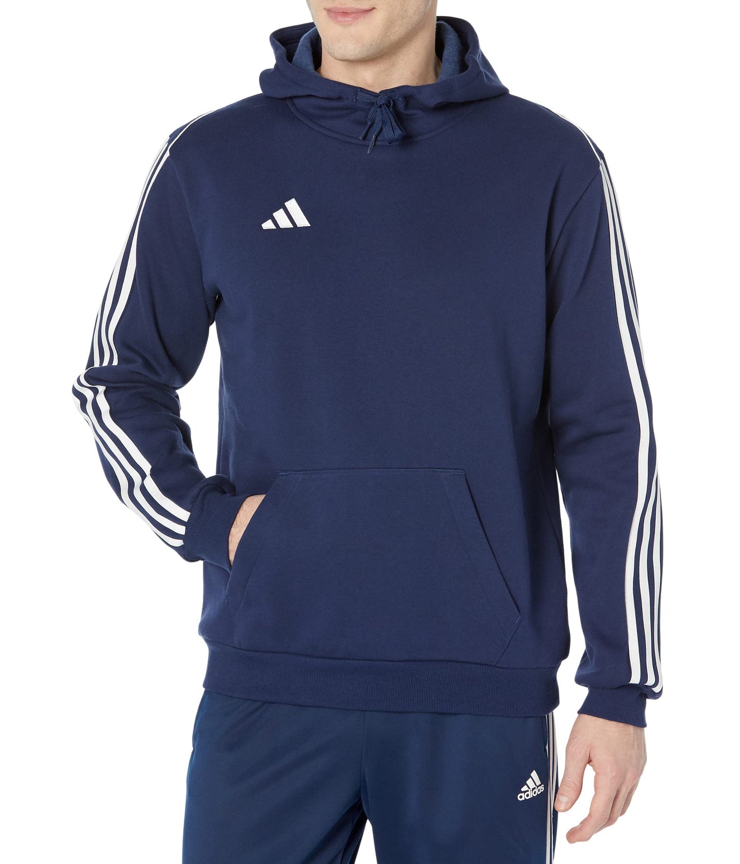 adidas Mens Tiro23 League Sweat Hoodie Team Navy Blue Large - Renee Lane Company
