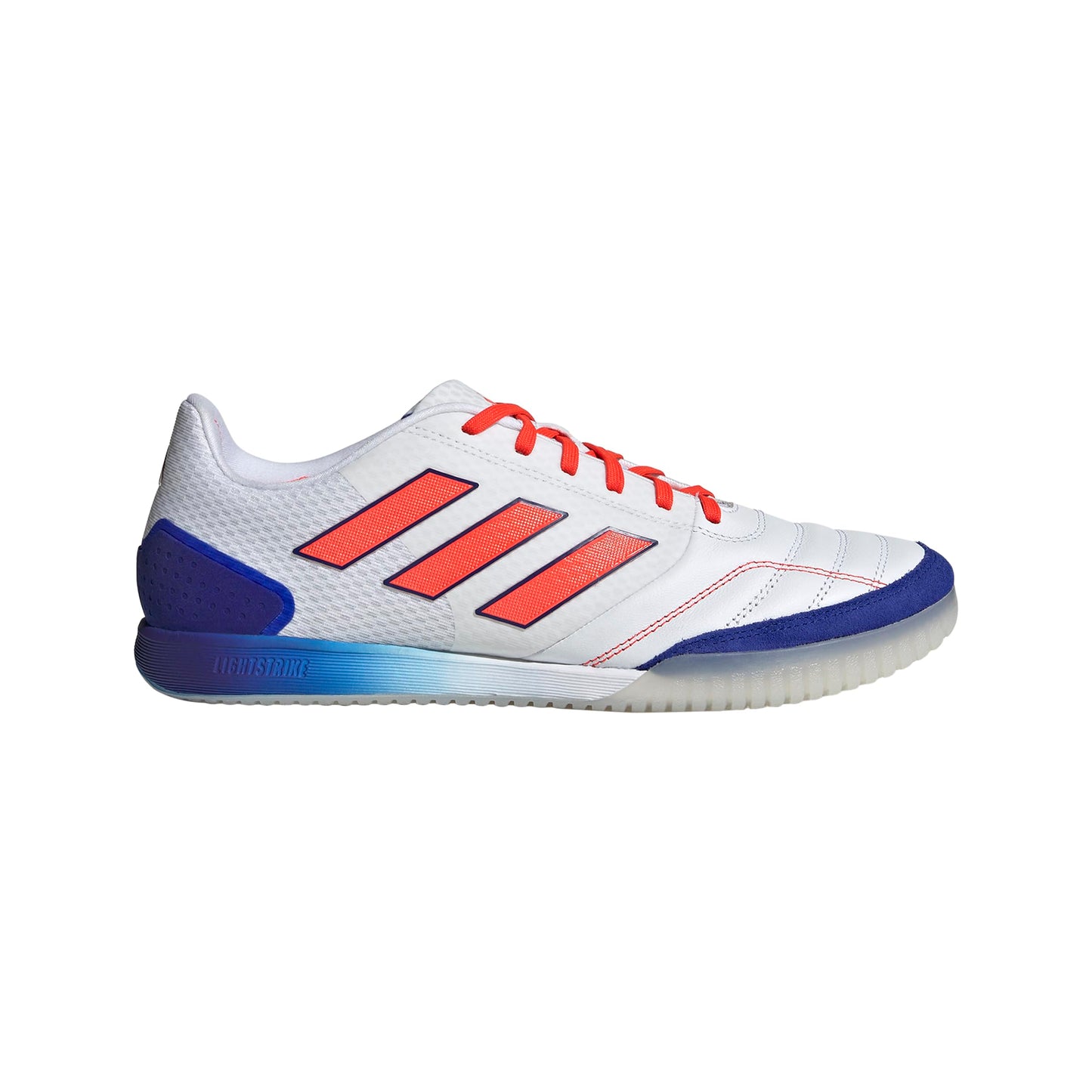 adidas Mens Top Sala Competition Indoor Sneaker White/Lucid Blue/Solar Red 8.5 - Renee Lane Company