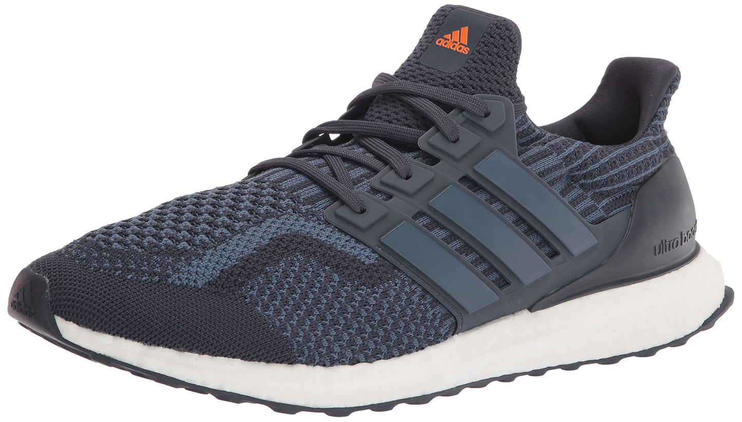 adidas Mens Ultraboost 5.0 DNA Shoes Running Shadow Navy/Wonder Steel/Impact Orange 12.5 - Renee Lane Company