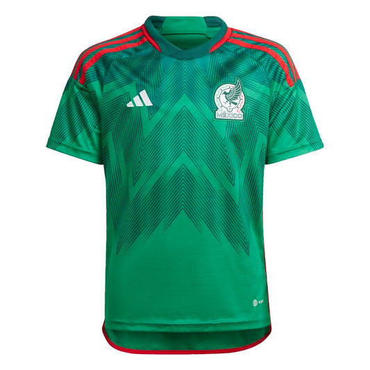 adidas Mexico 22 Home Jersey Kids Green Size L - Renee Lane Company