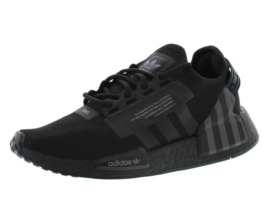 adidas NMD R1 V2 GS Boys Shoes Size 5.5 Color: Black/Grey-Black/Pitch Black - Renee Lane Company
