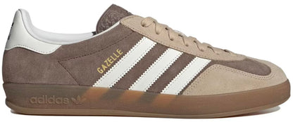 adidas Originals Gazelle Indoor Mens Sneaker (Earth Strata Cloud White 10) - Renee Lane Company