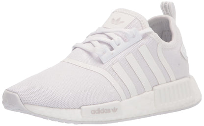 adidas Originals Kids NMD_R1s Skate Shoe White/White/Grey 10 US Unisex Toddler - Renee Lane Company