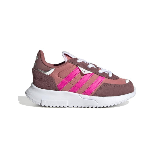 adidas Originals Kids Unisex-Baby Retropy F2 Wonder Red/Team Shock Pink/White (Elastic) 6 Toddler 6 US - Renee Lane Company