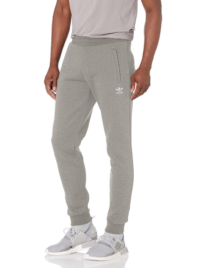 adidas Originals Men Adicolor Essentials Trefoil Joggers Medium Grey Heather - Renee Lane Company