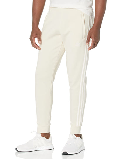 adidas Originals Mens Adicolor Classics 3-Stripes Pants Wonder White Large - Renee Lane Company