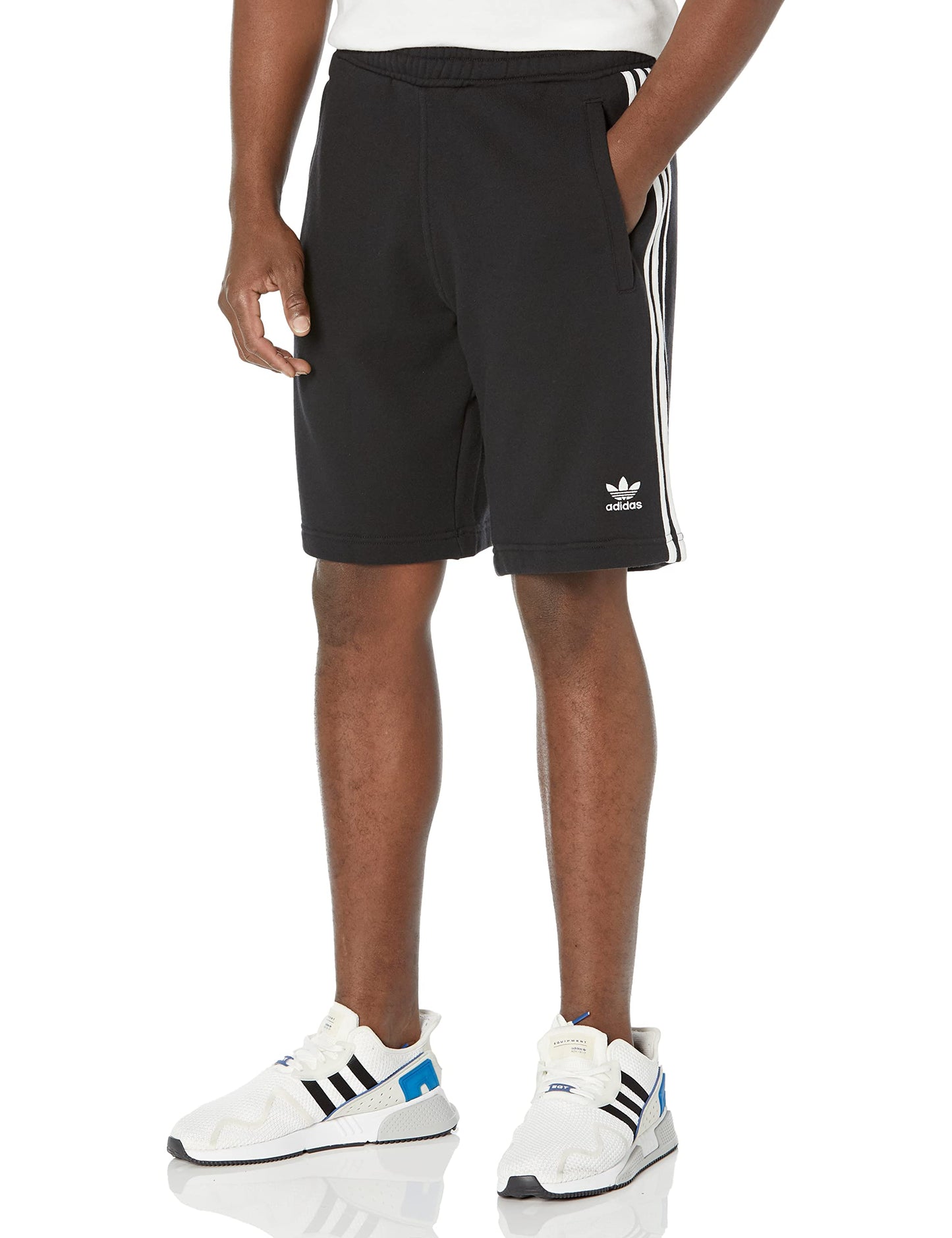 adidas Originals Mens Adicolor Classics 3-Stripes T-Shirt Black Large - Renee Lane Company