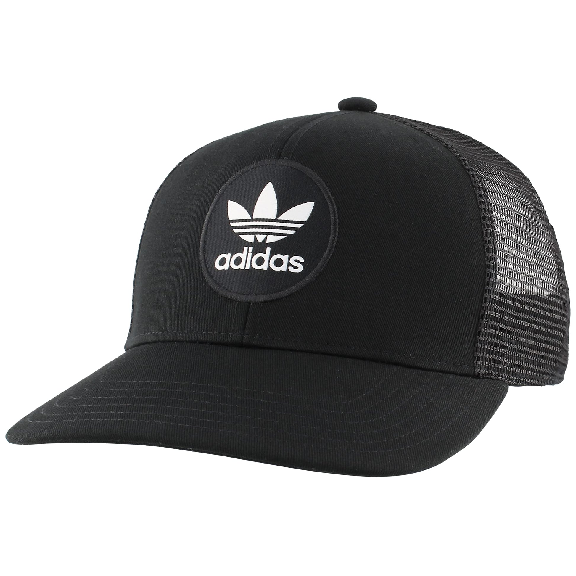 adidas Originals Mens Originals Circle Mesh Snapback Black/White One Size - Renee Lane Company