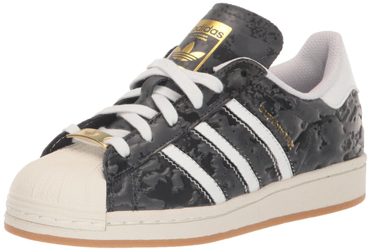 adidas Originals Mens Superstar Sneaker Black/White/Off White 4.5 - Renee Lane Company