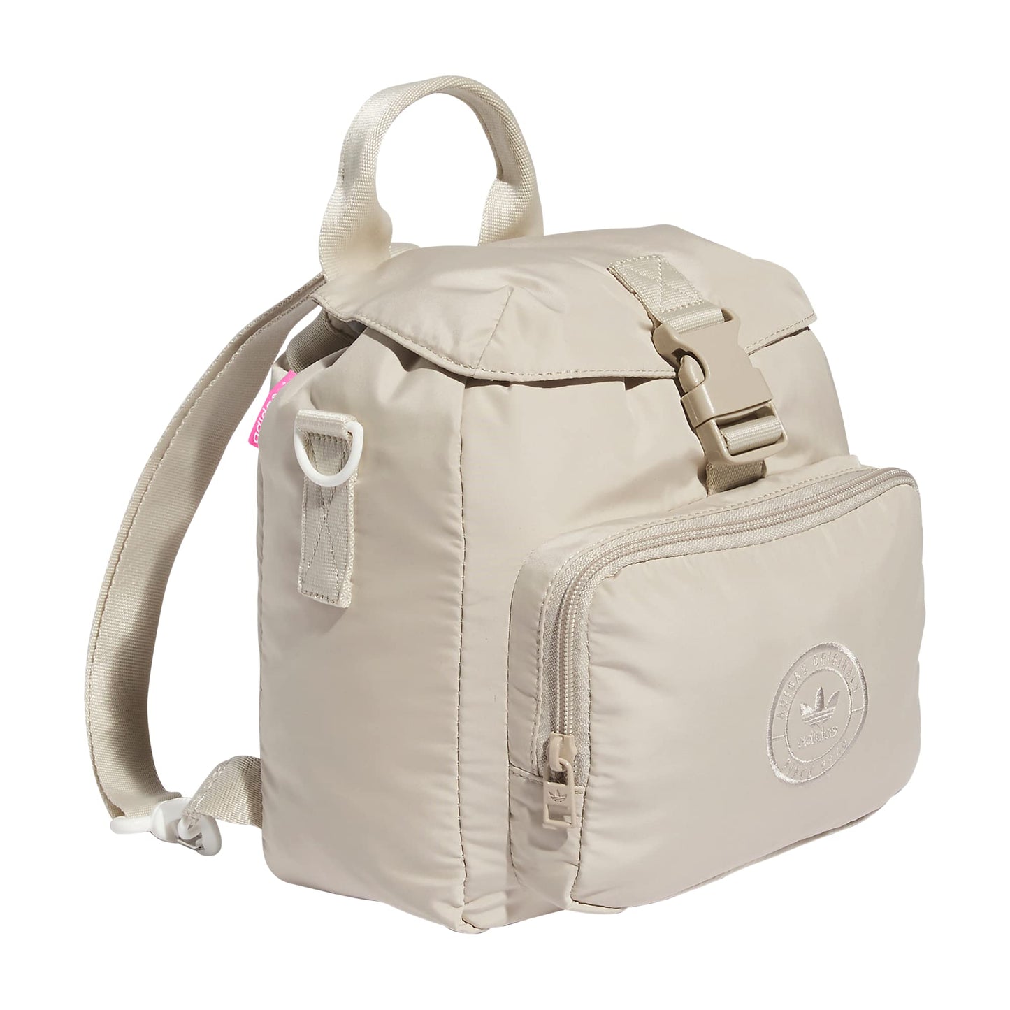 adidas Originals Micro 3.0 Mini Backpack Wonder Beige/Lucid Pink One Size - Renee Lane Company