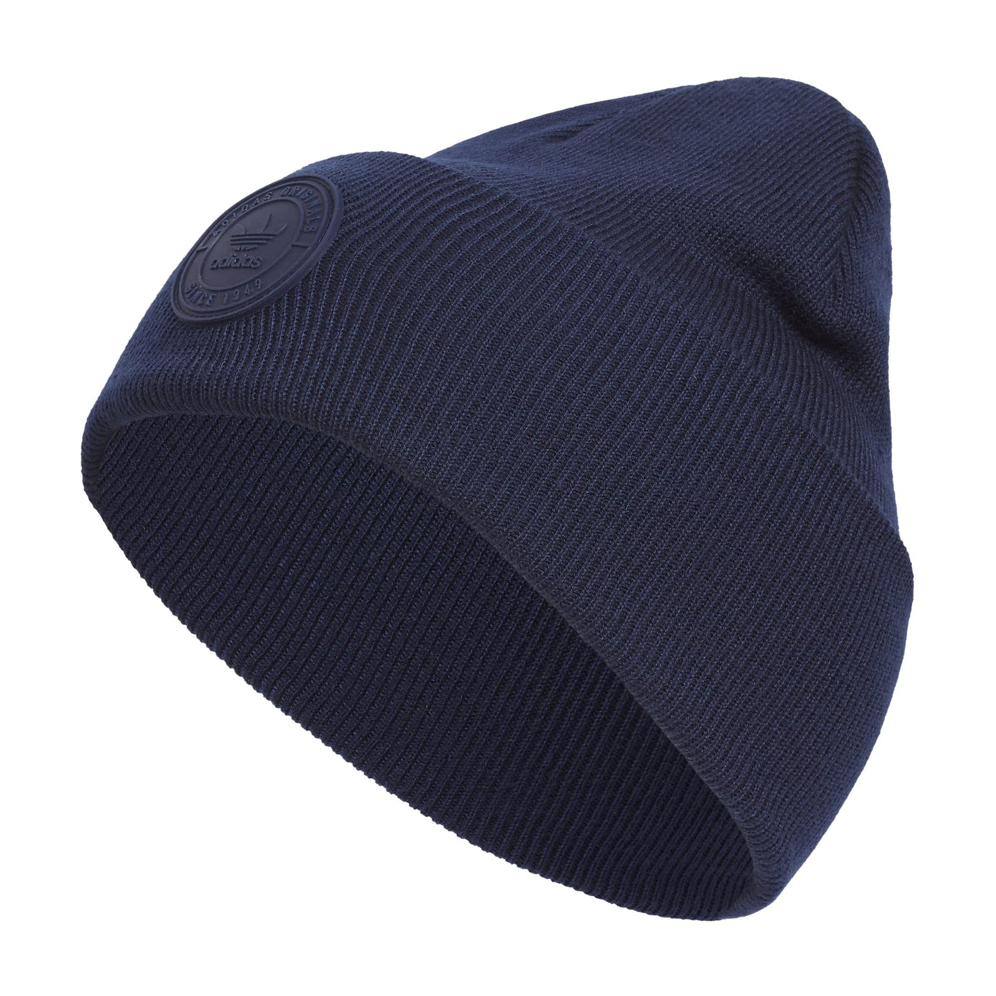 adidas Originals Resort 4" Wide Cuff Fold Beanie Tall Fit Night Indigo/Night Indigo one_Size - Renee Lane Company