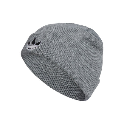 adidas Originals Sunday Cuff Beanie Heather Grey/Black/White One Size - Renee Lane Company