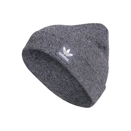 adidas Originals Unisex Originals Grove Beanie Heather Grey/White One Size - Renee Lane Company