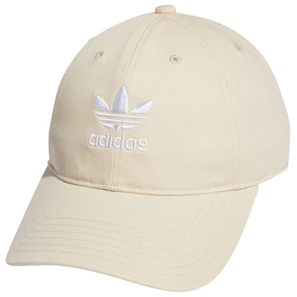 adidas Originals Womens Relaxed Fit Adjustable Strapback Cap Wonder White/White One Size - Renee Lane Company
