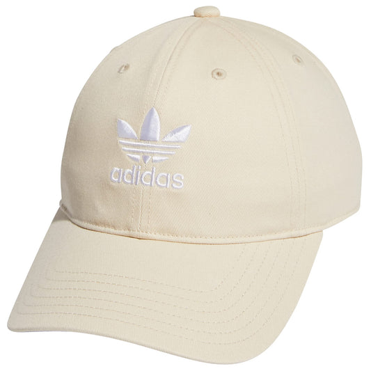 adidas Originals Womens Relaxed Fit Adjustable Strapback Cap Wonder White/White One Size - Renee Lane Company