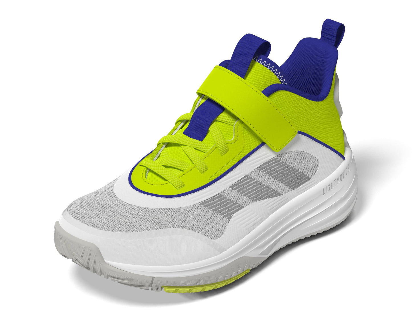 adidas Own The Game 3.0 Basketball Sneaker White/Grey/Solar Slime 11.5 US Unisex Little Kid - Renee Lane Company