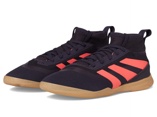 adidas Predator League Indoor J (Little Big Kid) Sneaker Aurora Black/Turbo/Gum 11 US Unisex - Renee Lane Company