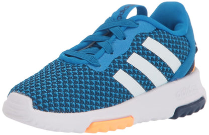 adidas Racer TR 2.0 Running Shoe Blue Rush/White/Dark Blue 5 US Unisex Big Kid - Renee Lane Company