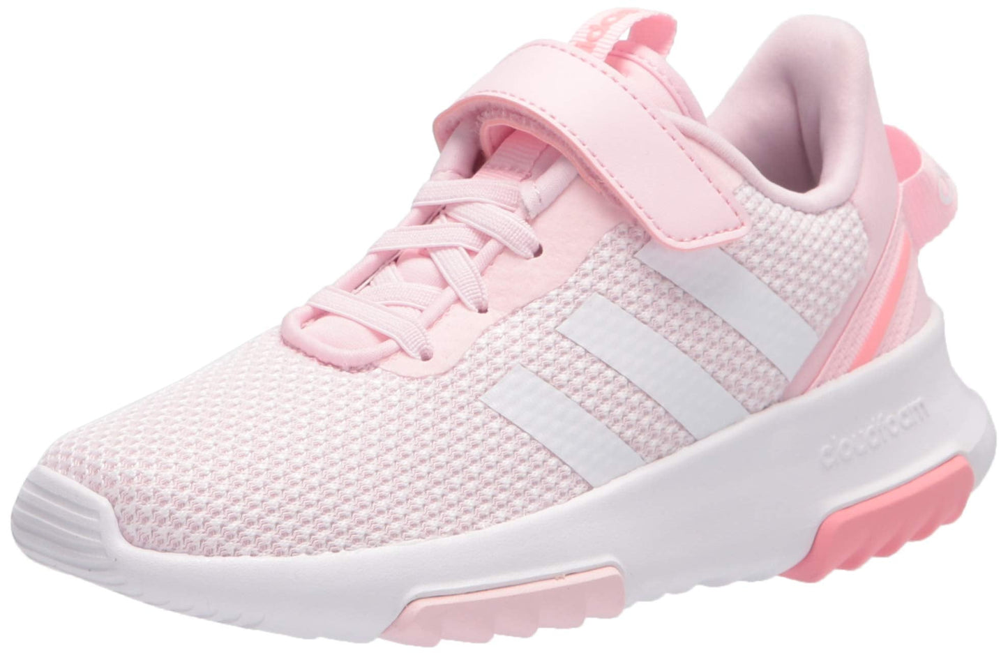 adidas Racer TR 2.0 Running Shoe Clear Pink/White/Super Pop 7 US Unisex Big Kid - Renee Lane Company