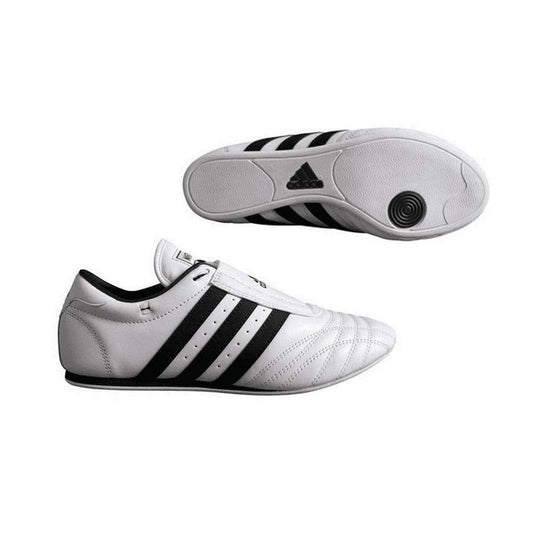 adidas SM II Shoes - White w/Black Stripes - 9 - Renee Lane Company