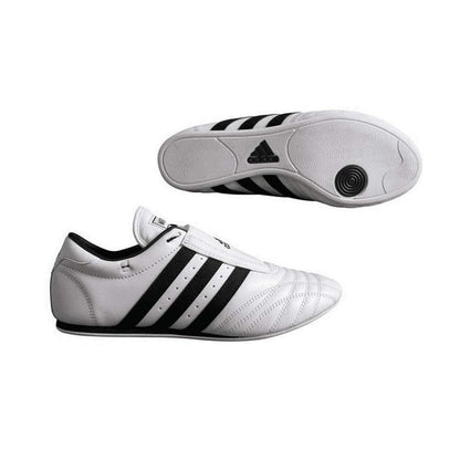 adidas SM II Shoes - White w/Black Stripes - 9 - Renee Lane Company