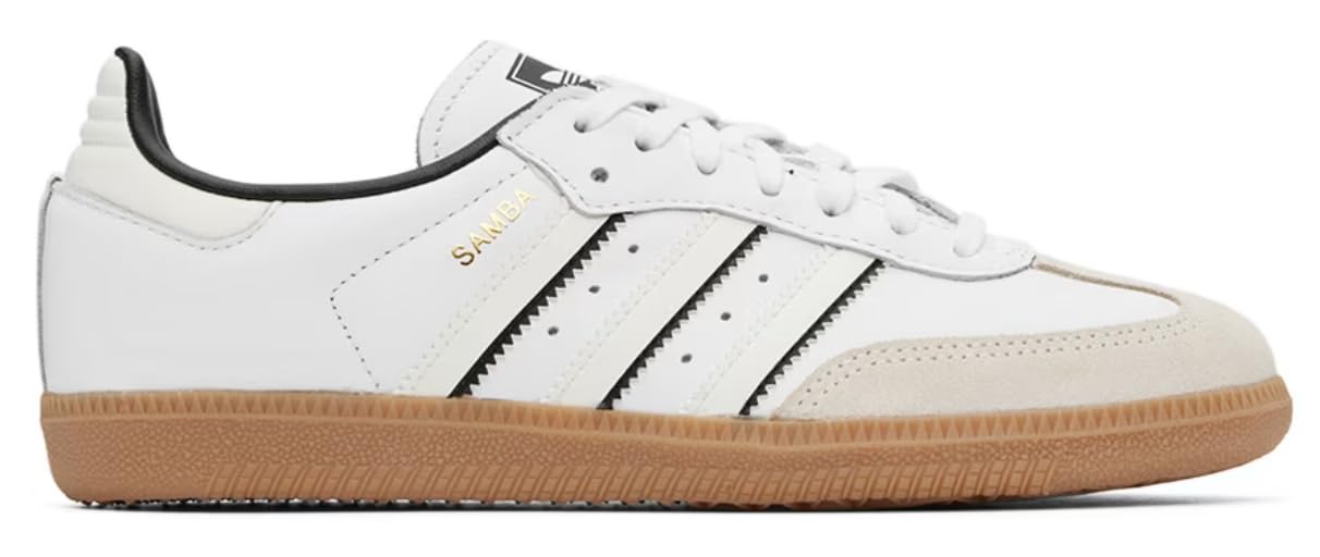 adidas Samba OG Big Kid (Double White Black 4.5) - Renee Lane Company