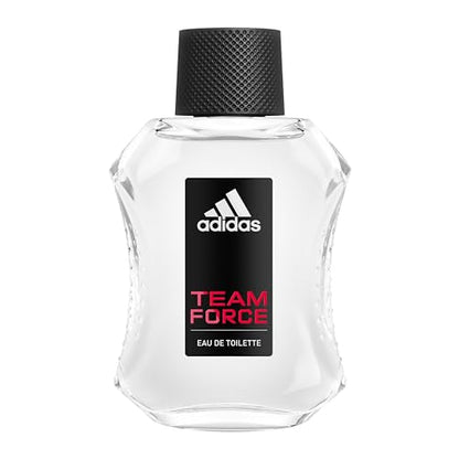 adidas Team Force Eau de Toilette 3.3 fl oz (Pack of 1) Notes of Grapefruit Jasmine and Amber Mens Fragrance Long Lasting Sporty Fragrance Travel Size - Renee Lane Company
