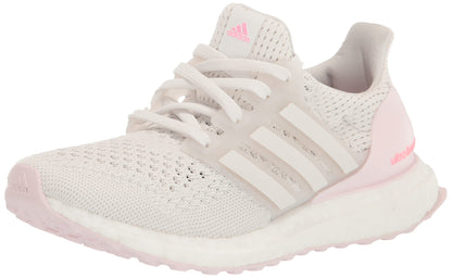 adidas Ultraboost 1.0 Running Shoe Crystal White/Crystal White/Almost Pink 4.5 US Unisex Big Kid - Renee Lane Company