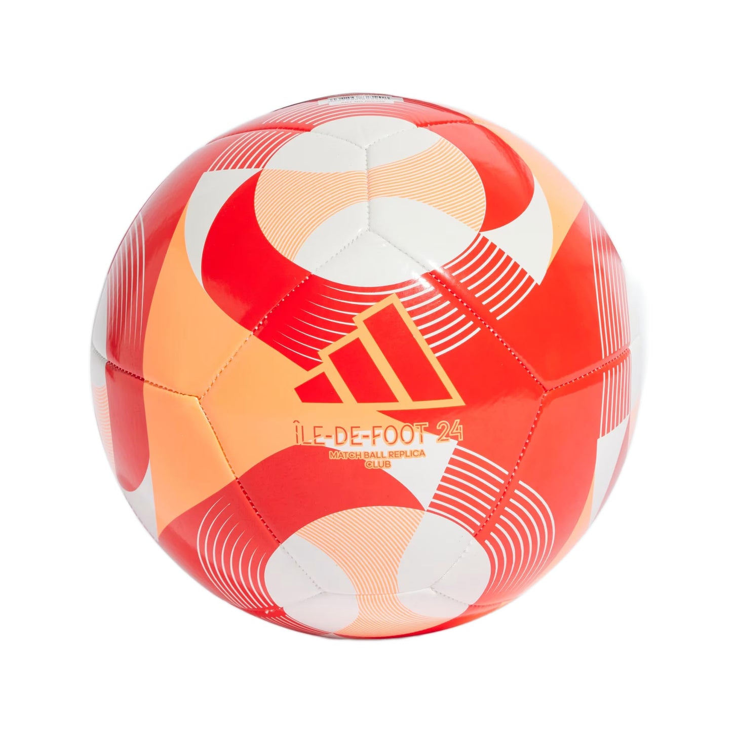 adidas Unisex-Adult Olympics Club Soccer Ball White/Orange/Solar Red 3 - Renee Lane Company