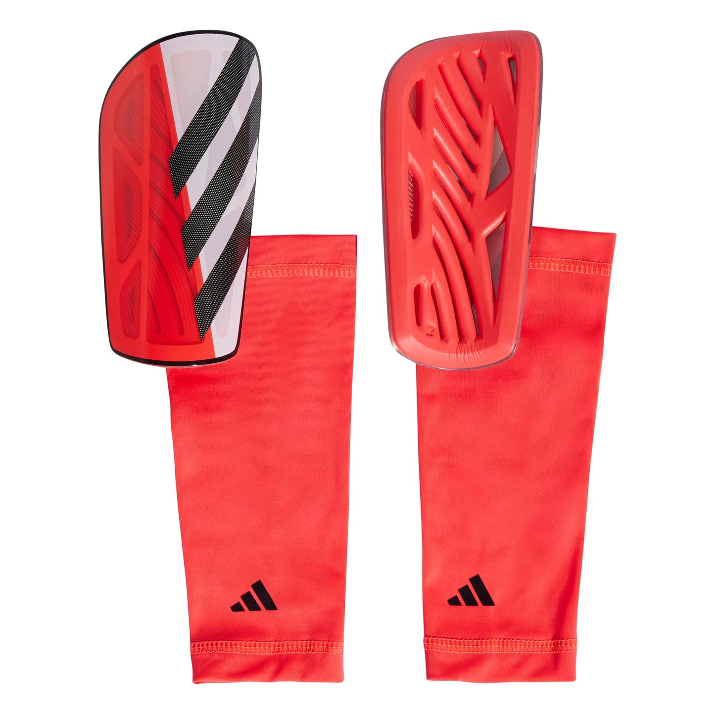 adidas Unisex-Adult Tiro Soft Ground League Shin Guards (Lucid Red/White/Black Medium) - Renee Lane Company