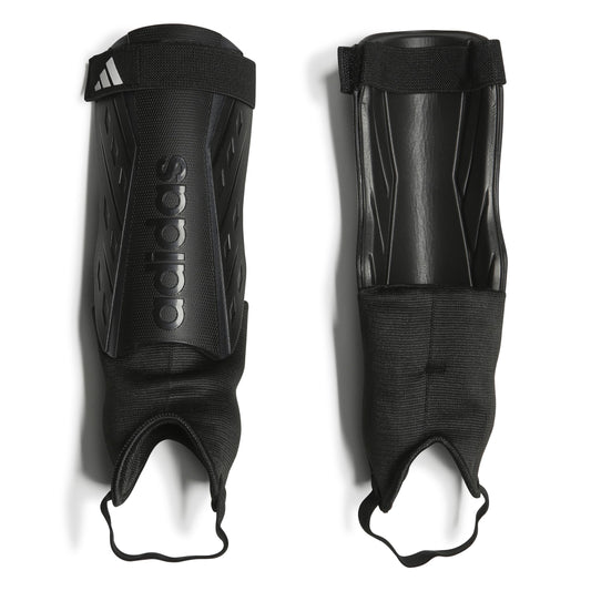adidas Unisex-Adult Tiro Soft Ground Match Shin Guards Black/White/Iron Metallic Large - Renee Lane Company