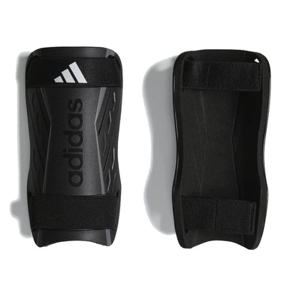 adidas Unisex-Adult Tiro Soft Ground Training Shin Guards Black/White/Iron Metallic X-Small - Renee Lane Company