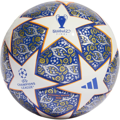 adidas Unisex-Adult UCL Mini Ball White/Team Royal Blue/Solar Orange/Silver Metallic 1 - Renee Lane Company