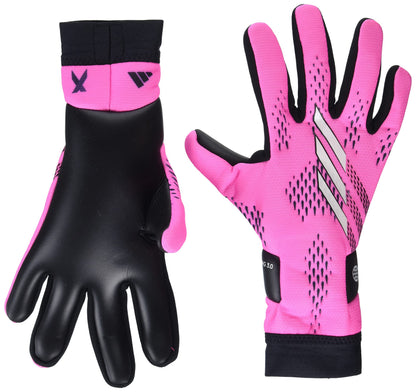 adidas Unisex-Adult X League Goalie Gloves Team Shock Pink/Zero Metallic/Black 10 - Renee Lane Company