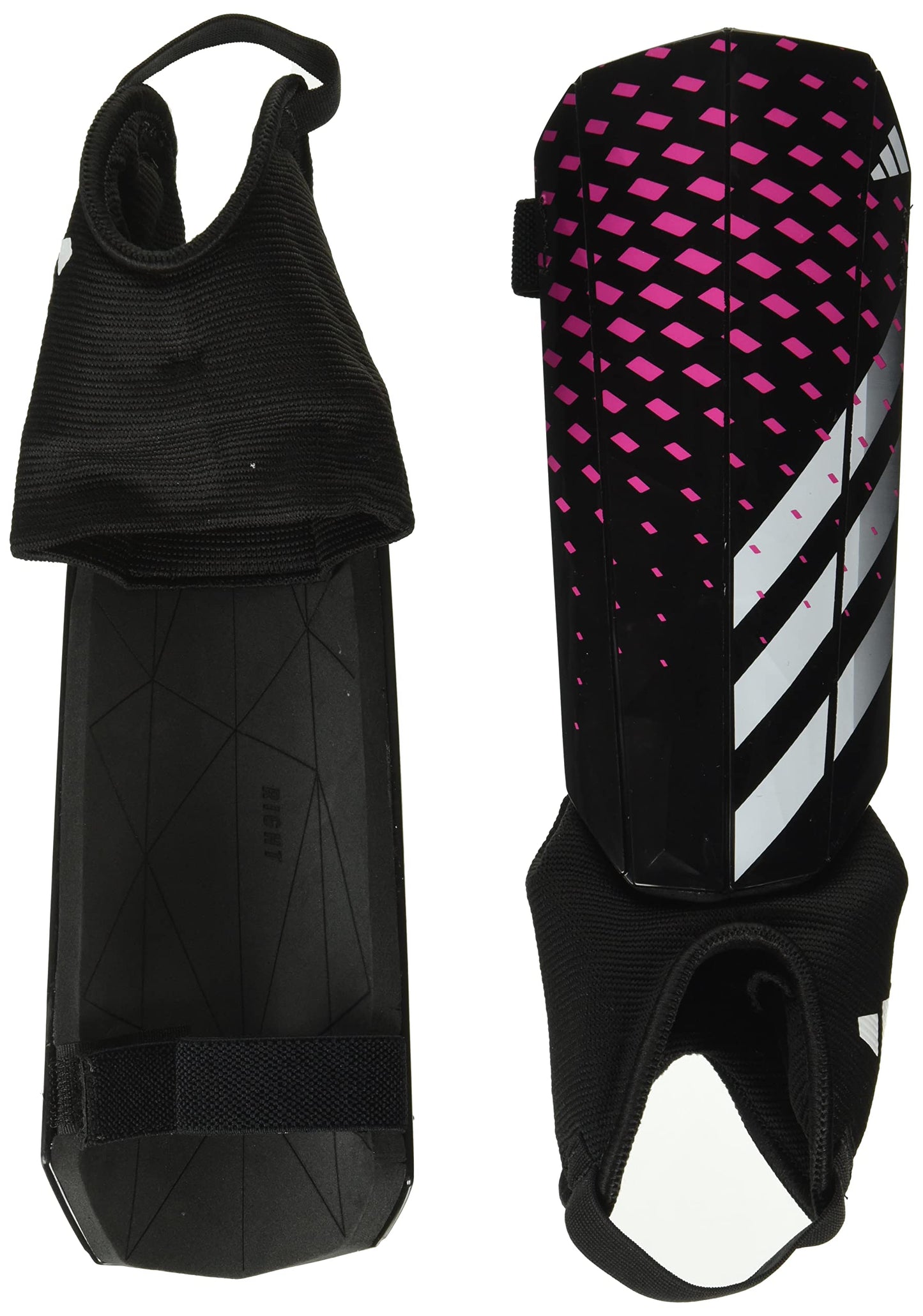 adidas Unisex-Child Soft Ground Match Predator Shin Guards Black/White/White Small - Renee Lane Company