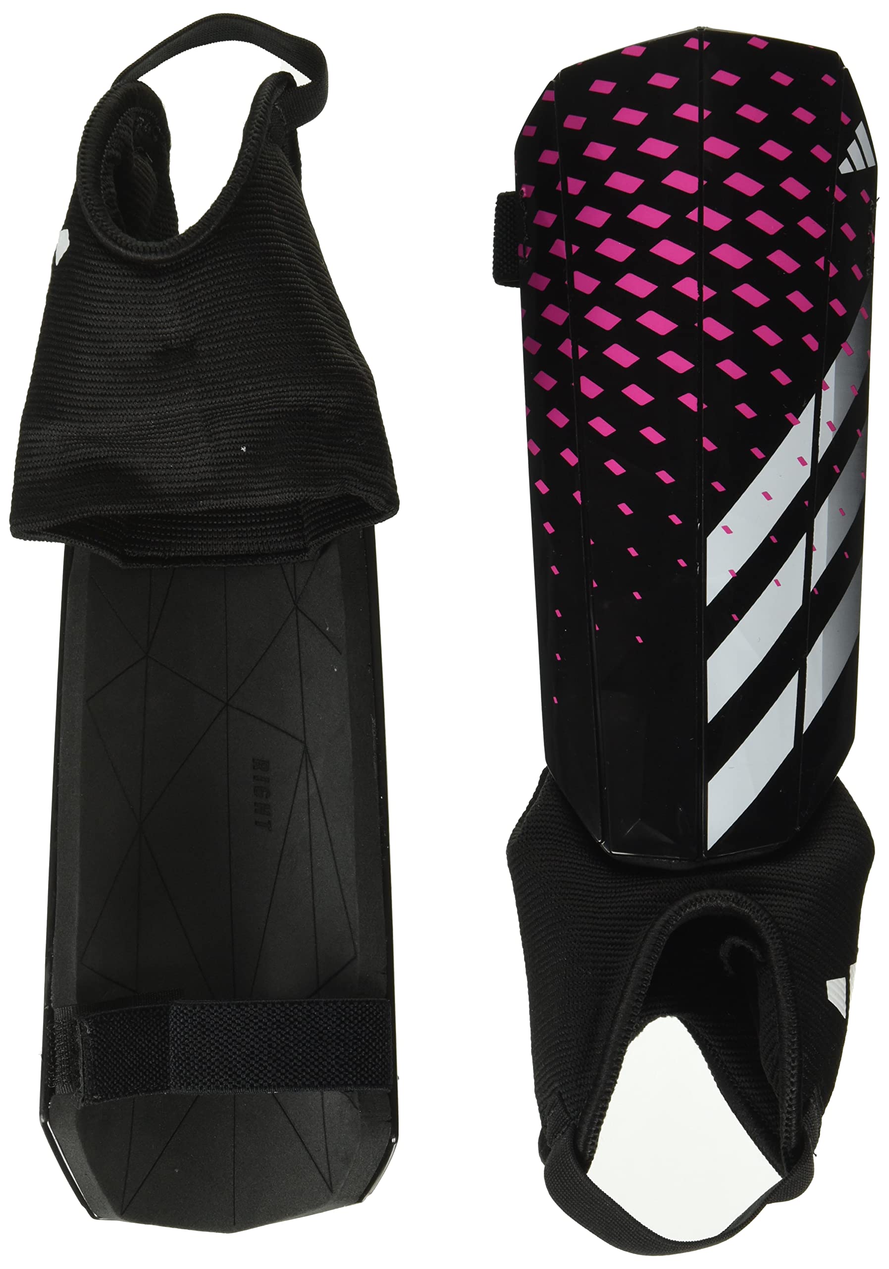 adidas Unisex-Child Soft Ground Match Predator Shin Guards Black/White/White Small - Renee Lane Company